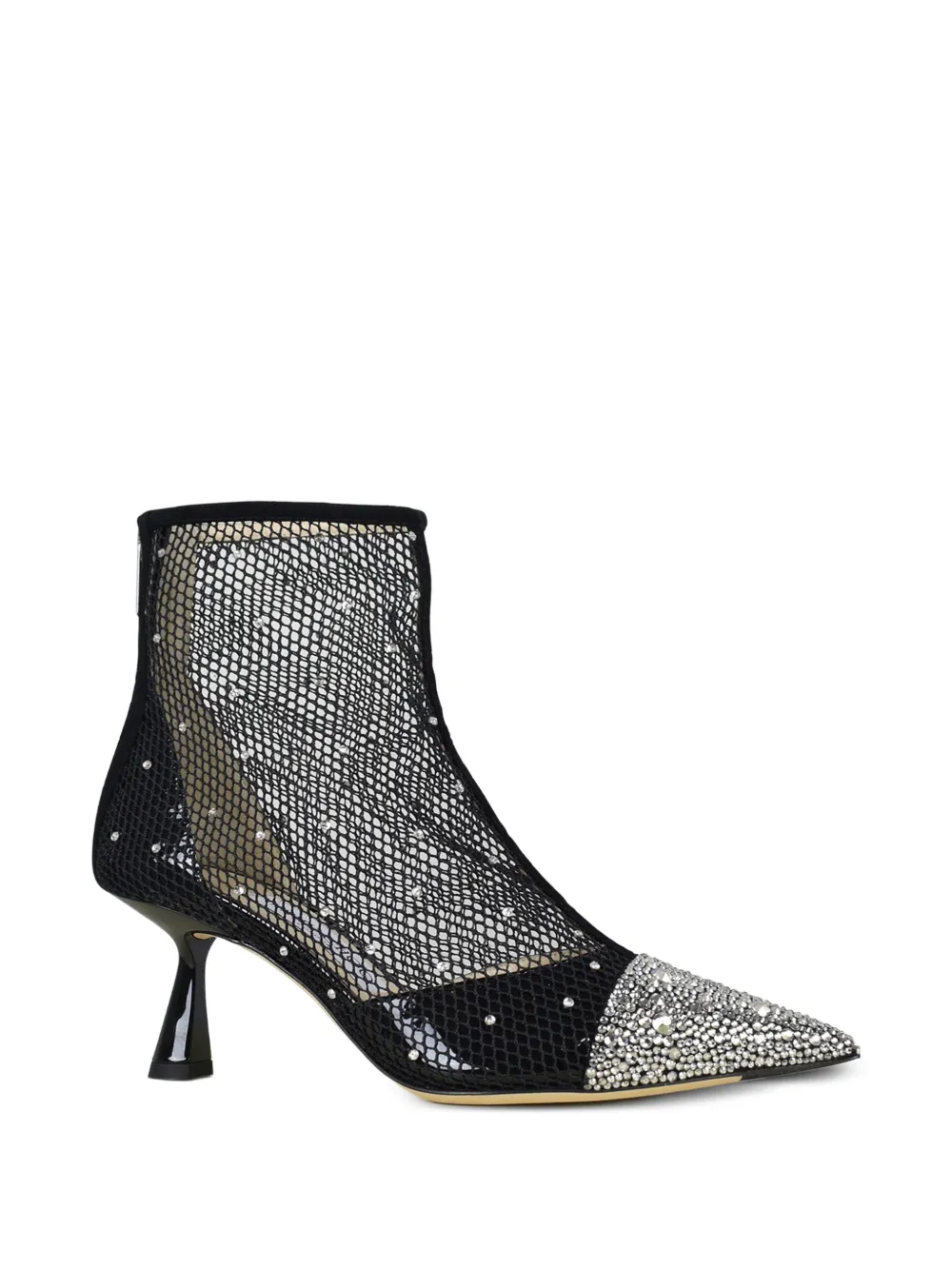 Jimmy Choo Stiefeletten mit Kristallen - Weiß