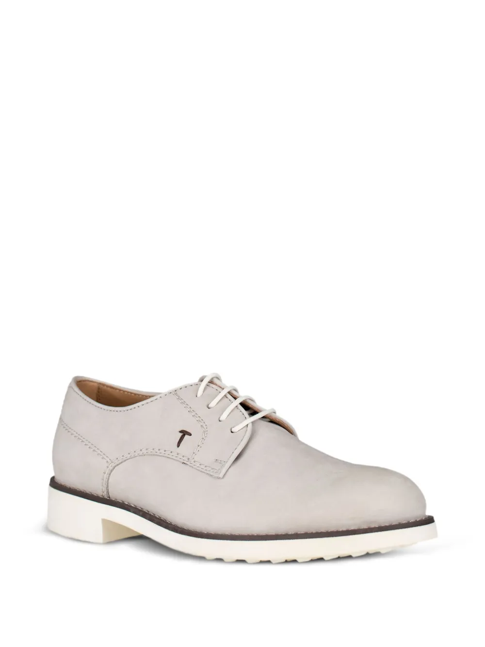 Tod's Leren Derby veterschoenen Grijs