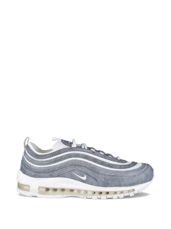 Comme des Garçons X Nike Air Max 97 Embroidered Swoosh Sneakers in Blue
