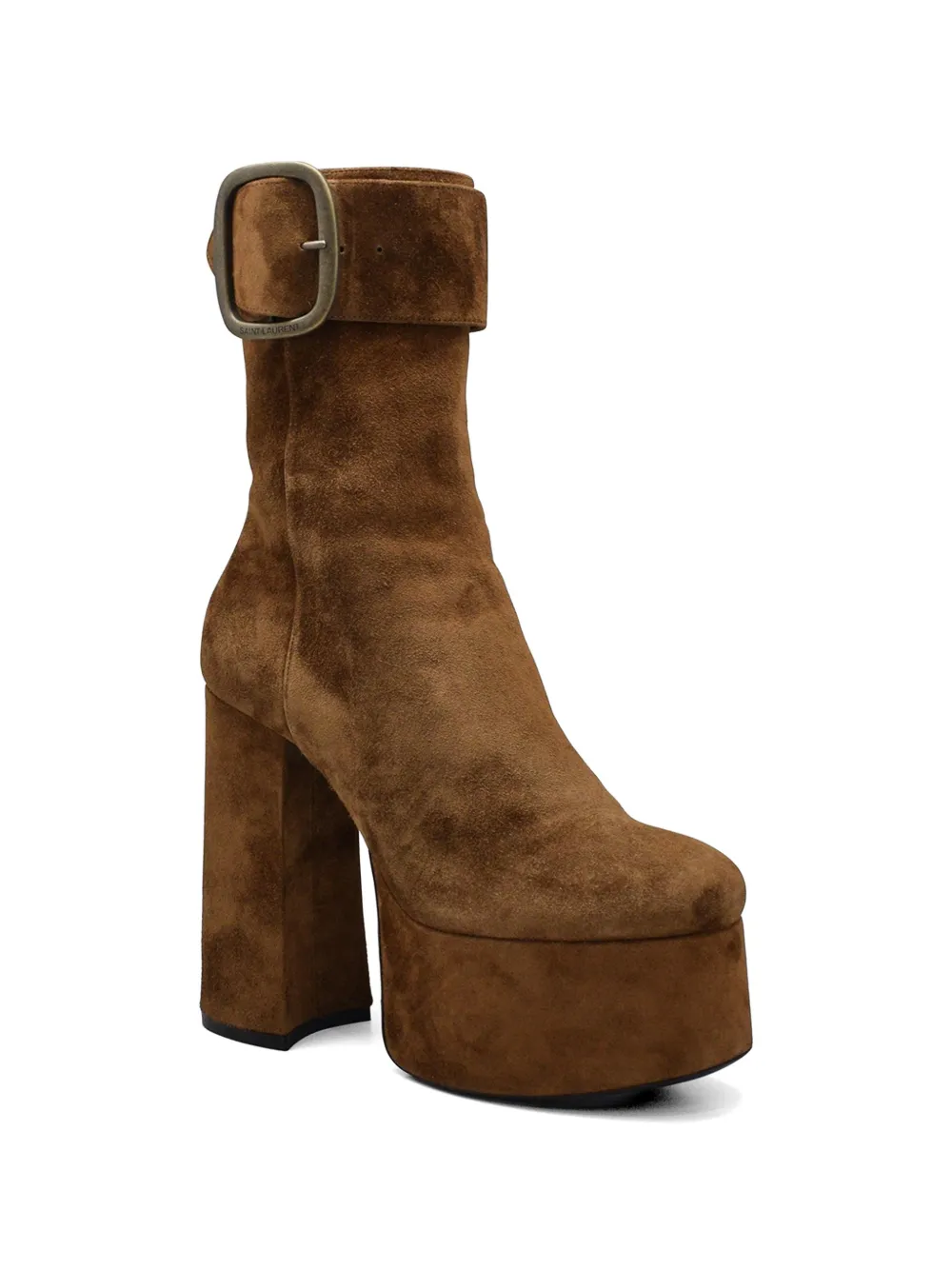 Saint Laurent Billy buckle-detail platform boots Bruin