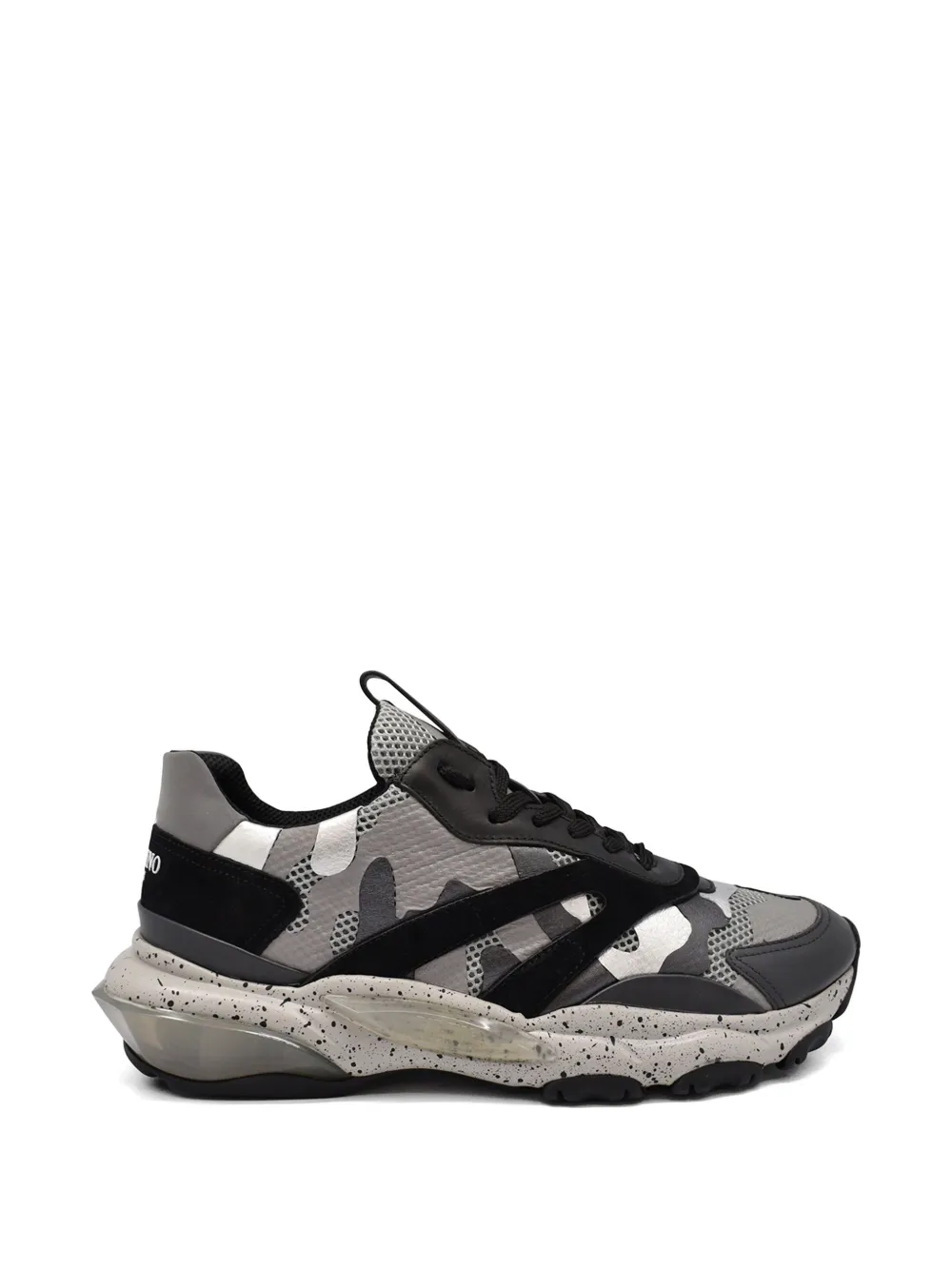 Valentino Garavani camouflage bounce leather sneakers - Grey