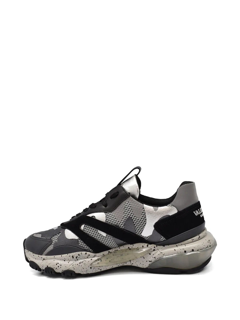 Valentino Garavani Camouflage Bounce leren sneakers Grijs
