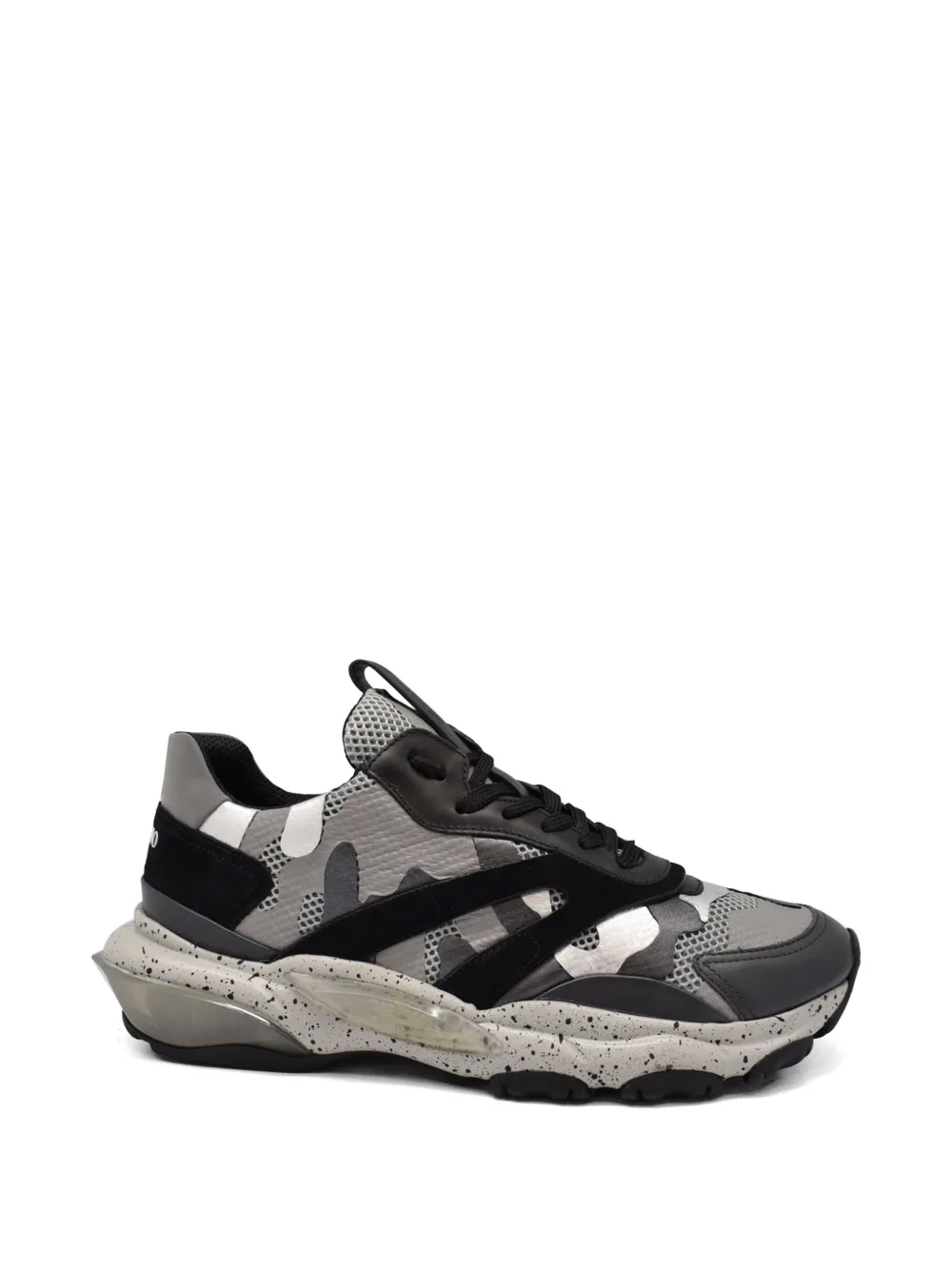 Valentino Garavani Camouflage Bounce leren sneakers Grijs