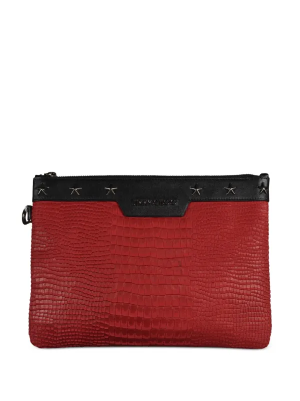 Jimmy Choo Derek Clutch Bag in Red