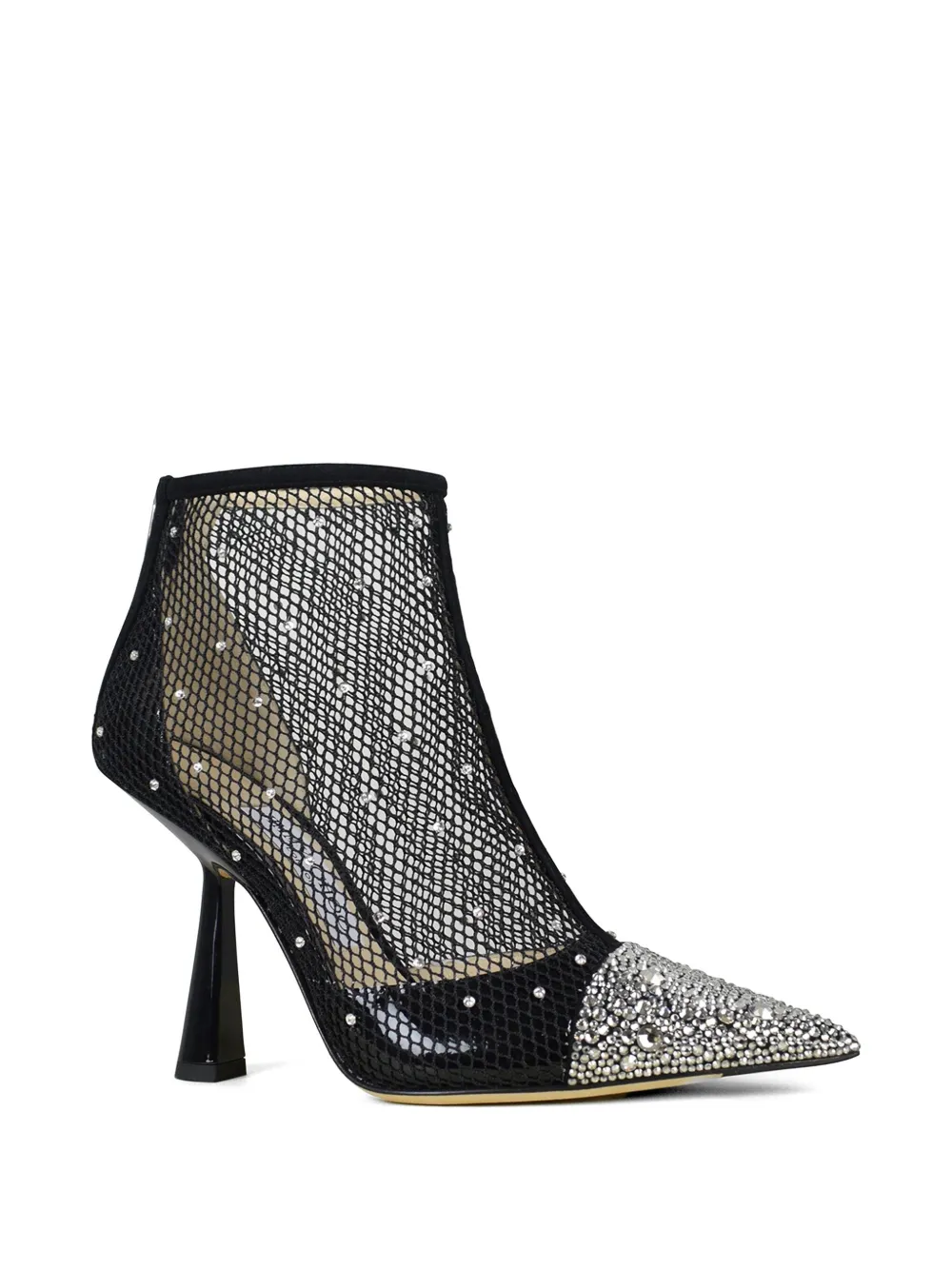 Jimmy Choo Kix enkellaarzen verfraaid met kristallen Zwart