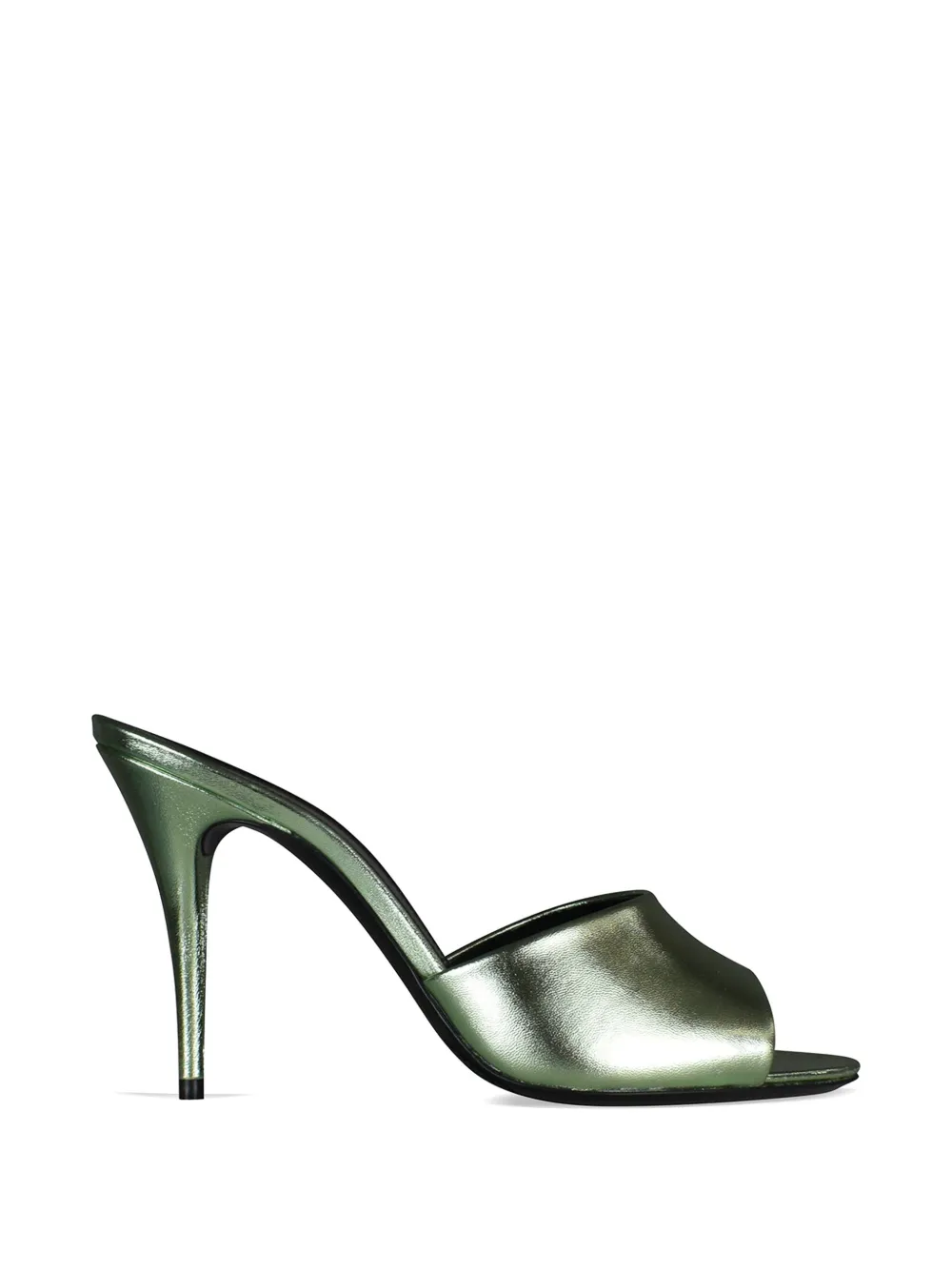 Saint Laurent LA 16 metallic effect sandals - Green