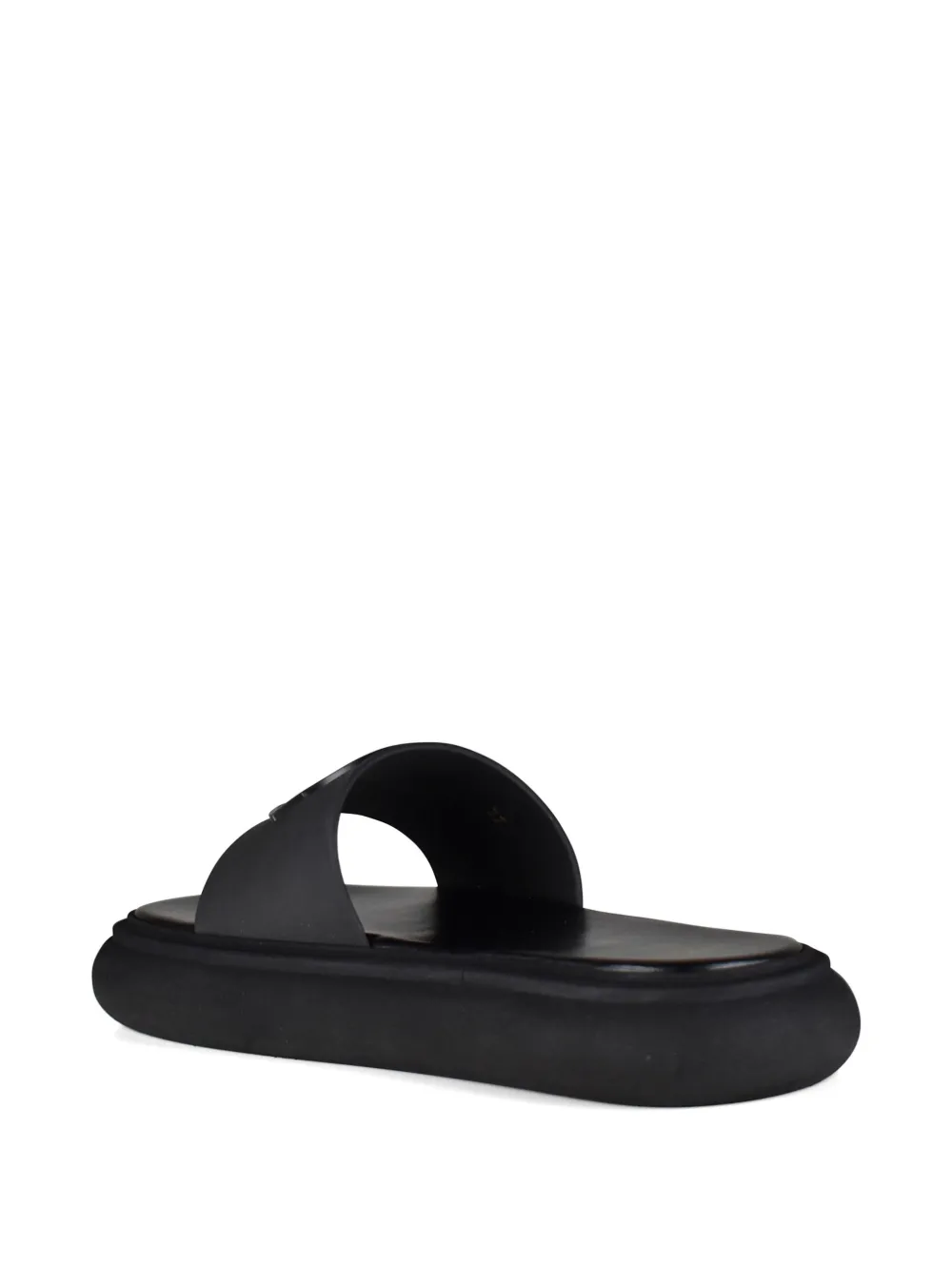 Moncler Slippers met logo Zwart