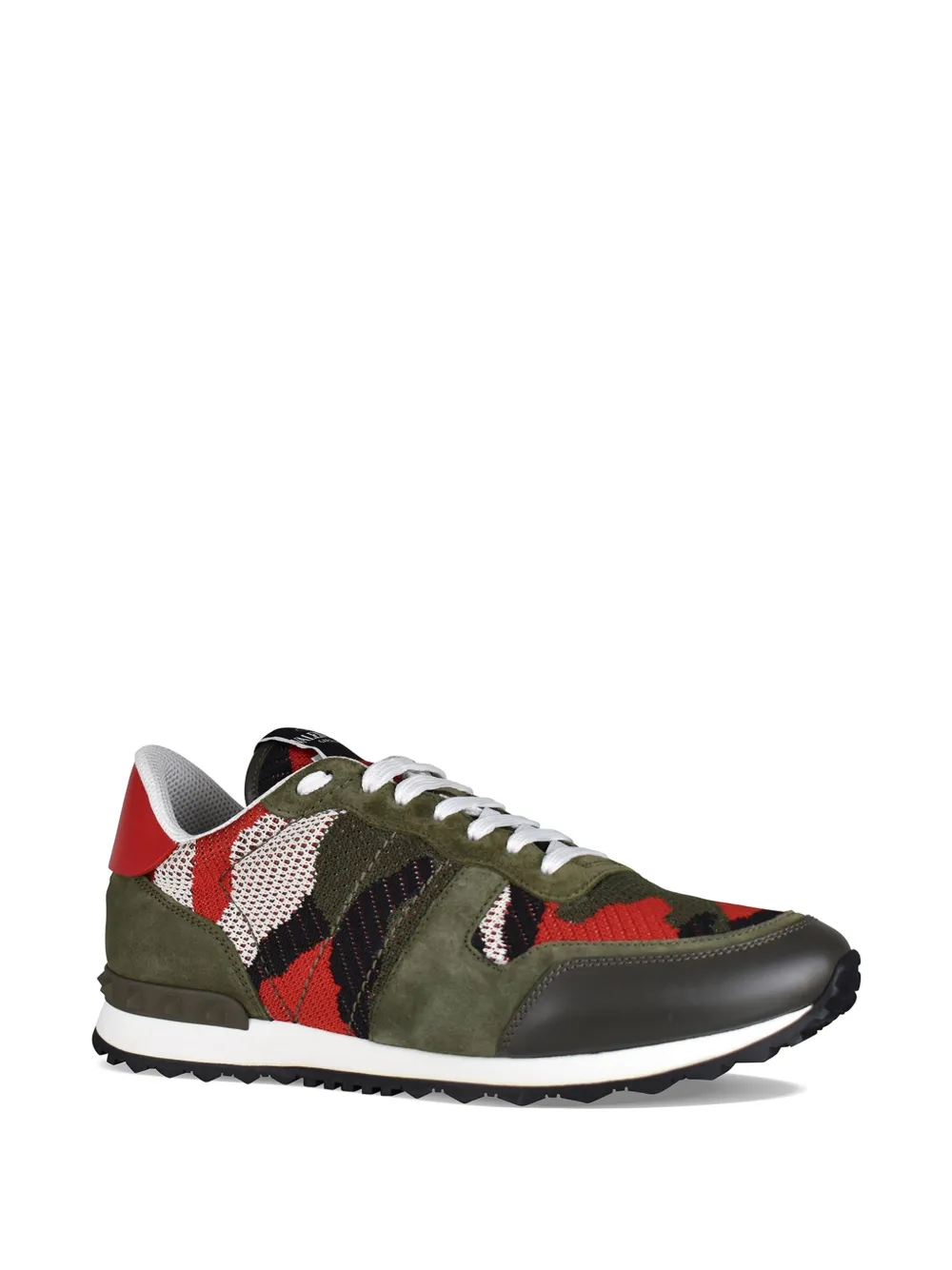 Valentino Garavani Rockrunner sneakers met camouflageprint Groen