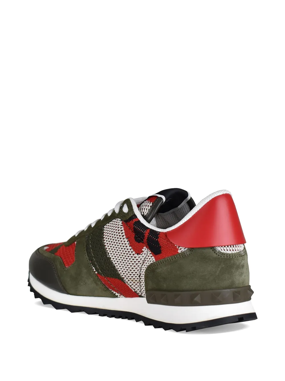 Valentino Garavani Rockrunner sneakers met camouflageprint Groen