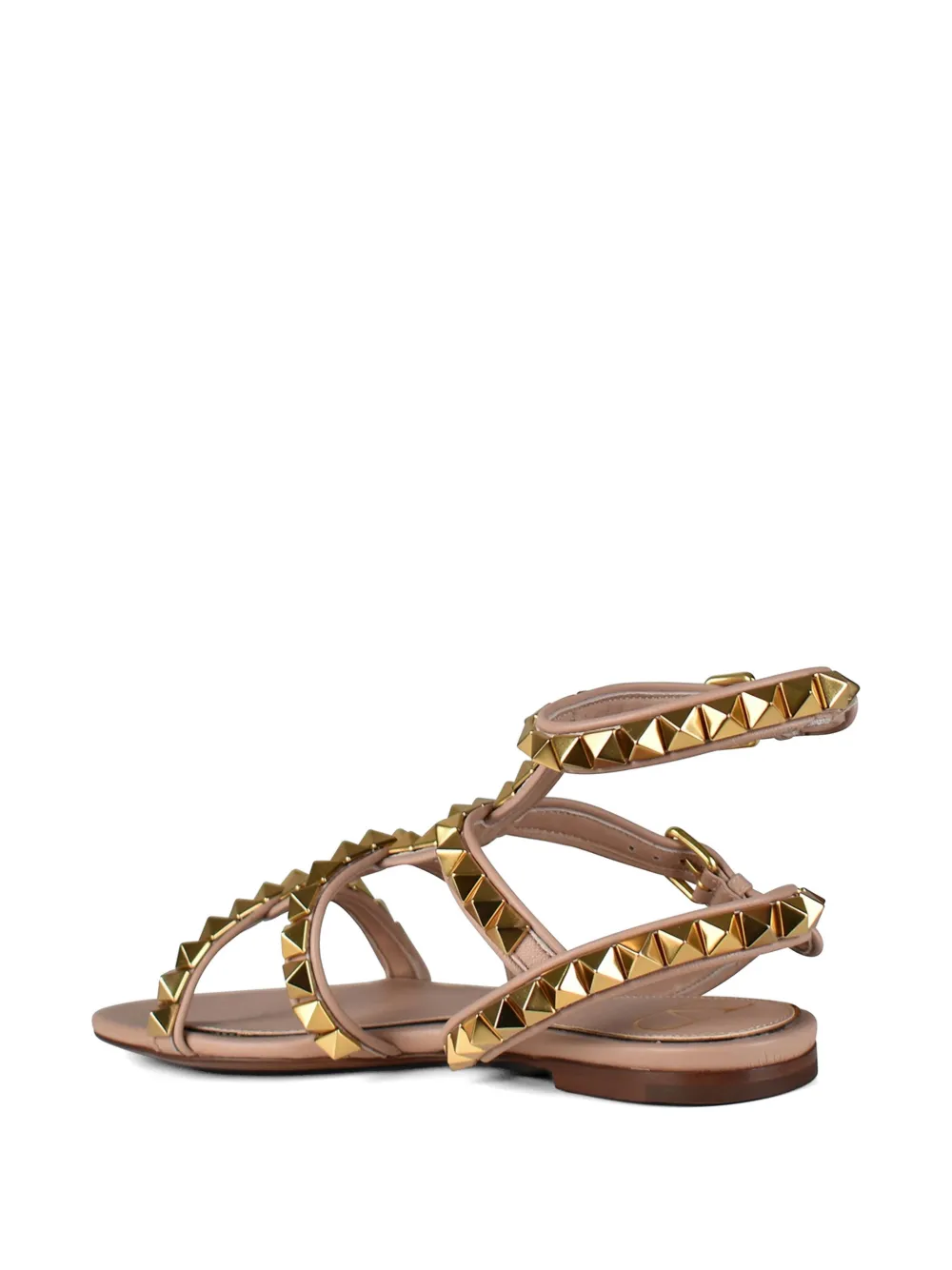 Valentino Garavani Rockstud sandalen met bandje Roze