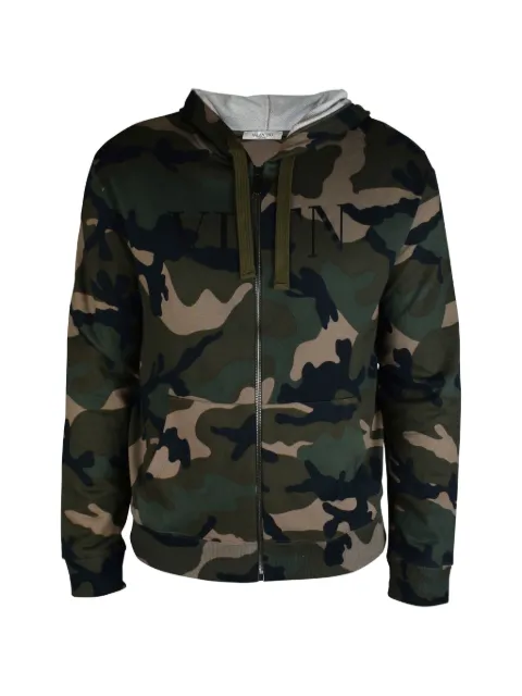 Valentino Garavani hoodie con estampado militar