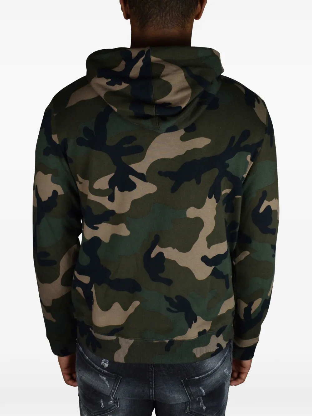 Valentino Garavani Hoodie met camouflageprint Groen