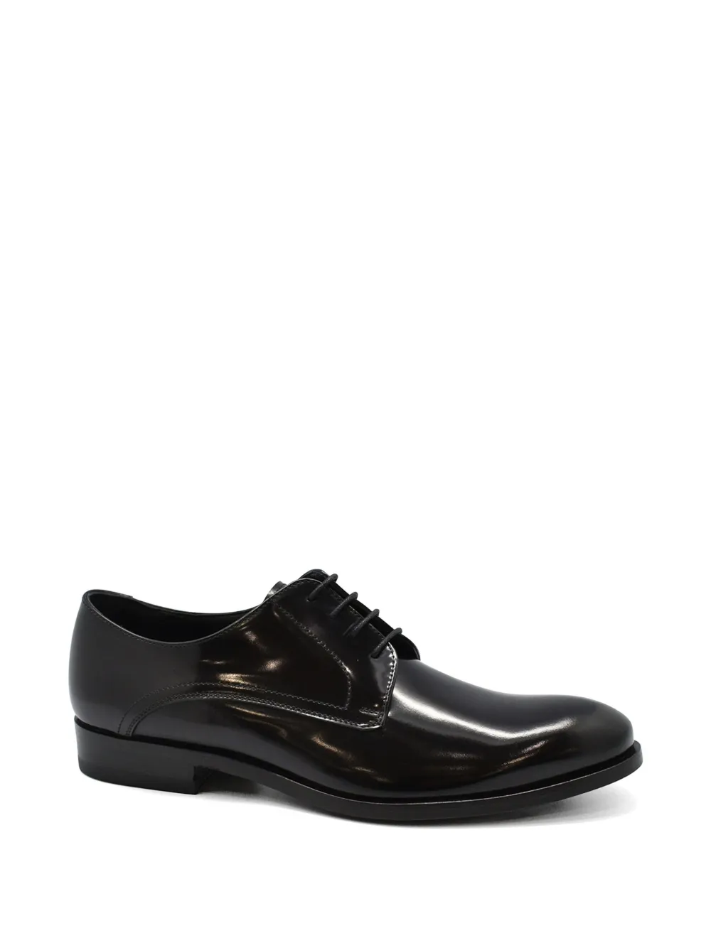 Alberto Fasciani Leren derby schoenen Zwart