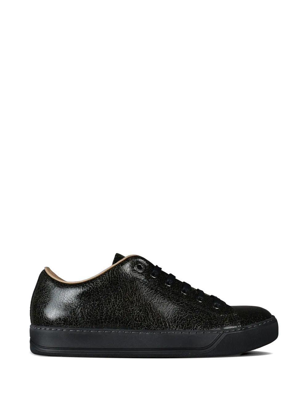 Lanvin Sneakers Dbb1 effetto craquelé in pelle - Nero