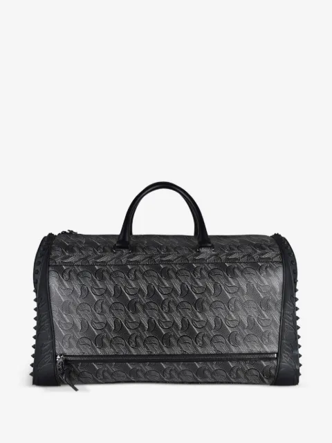 Christian Louboutin sac de voyage en cuir à motif monogrammé