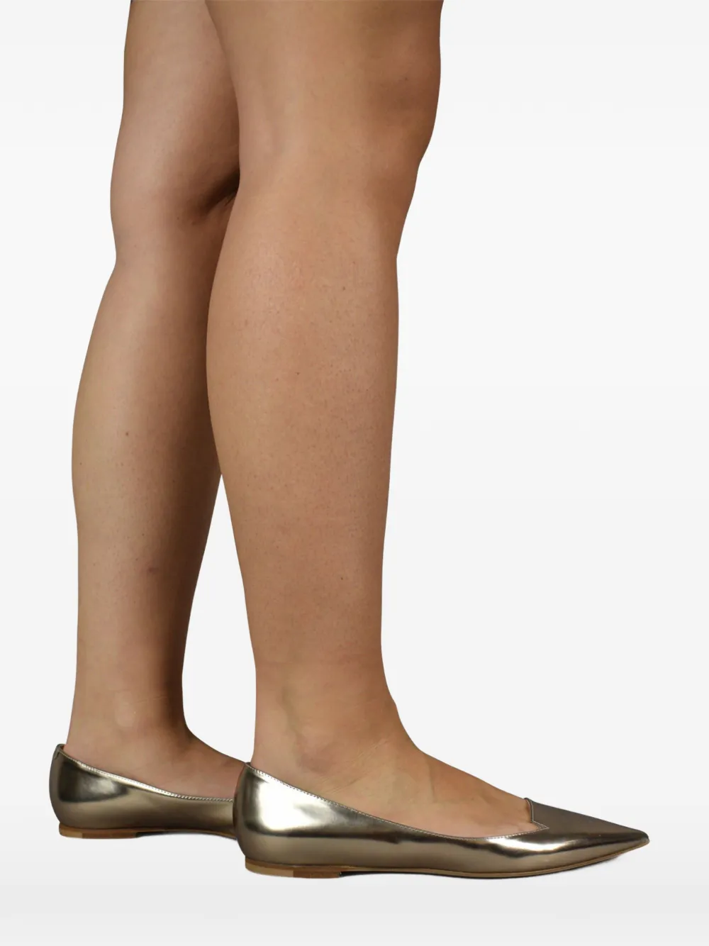 Jimmy Choo Mirror ballerina's met puntige neus Goud
