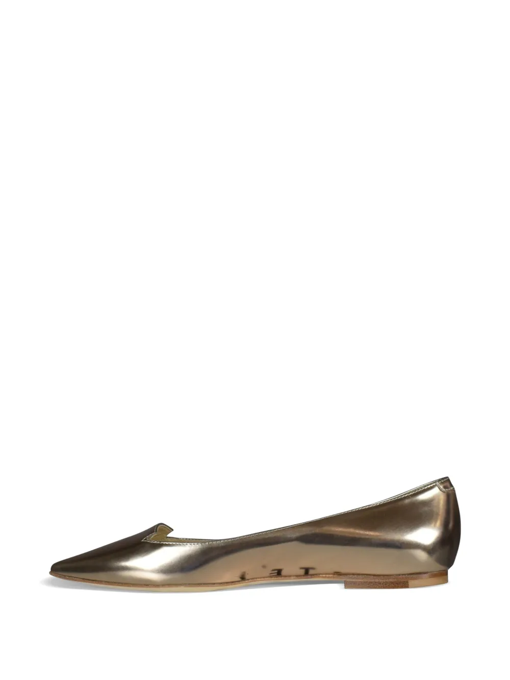Jimmy Choo Mirror ballerina's met puntige neus Goud