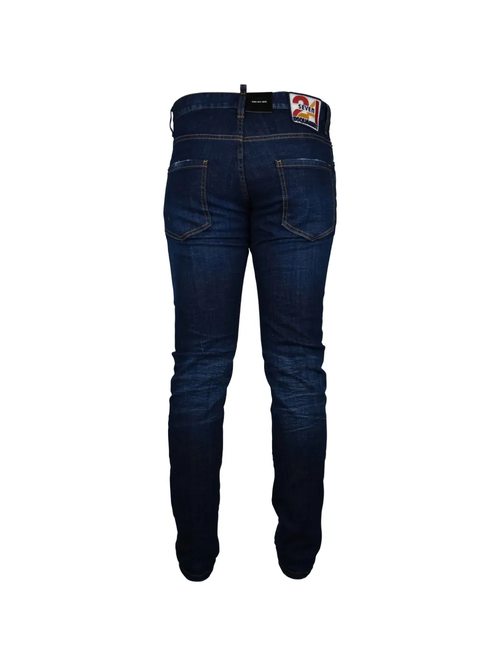 Dsquared2 Denim Jeans Belt Loops Contrast Stitching Pockets In Blue
