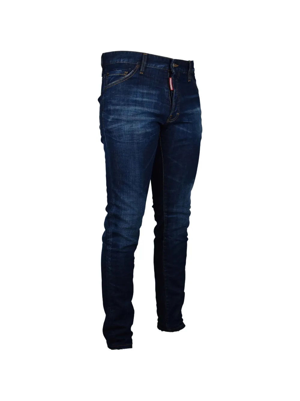 Dsquared2 Denim Jeans Belt Loops Contrast Stitching Pockets In Blue
