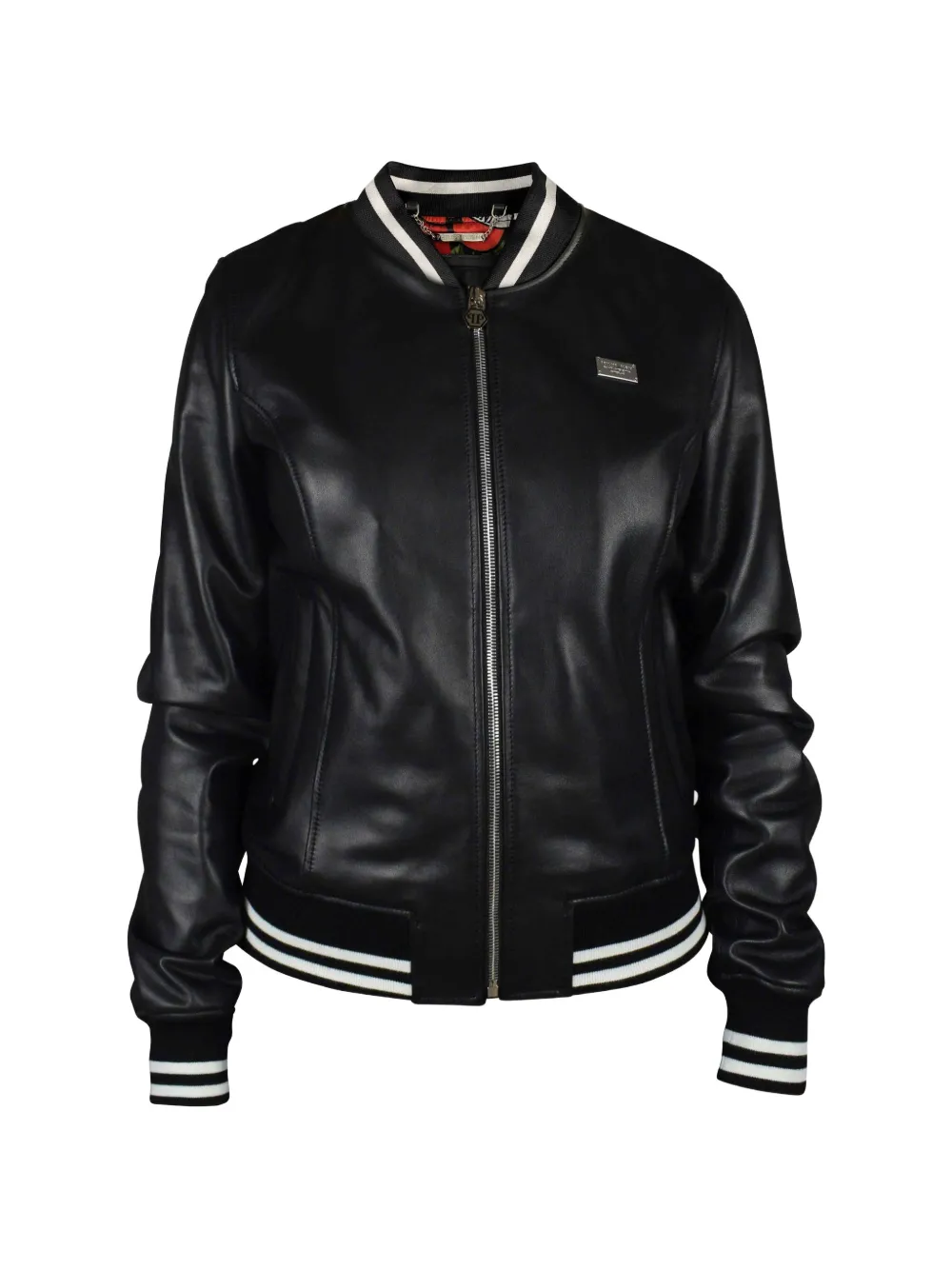 Philipp Plein Bomber elasticizzato - Nero
