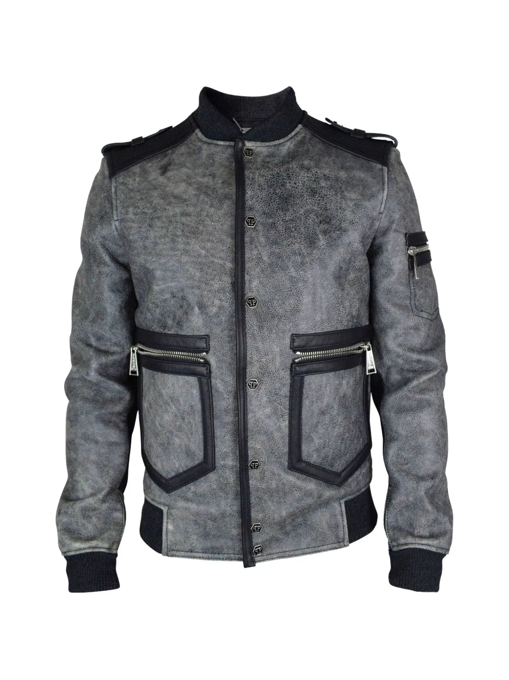 Philipp Plein Giacca con logo - Grigio