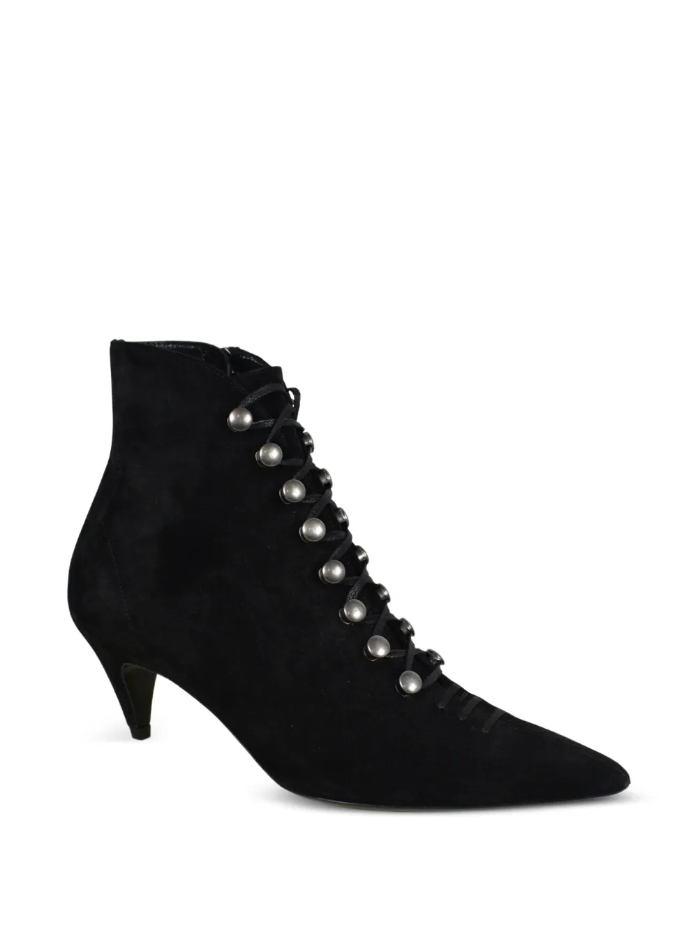 Saint Laurent Laarzen met puntige neus Zwart