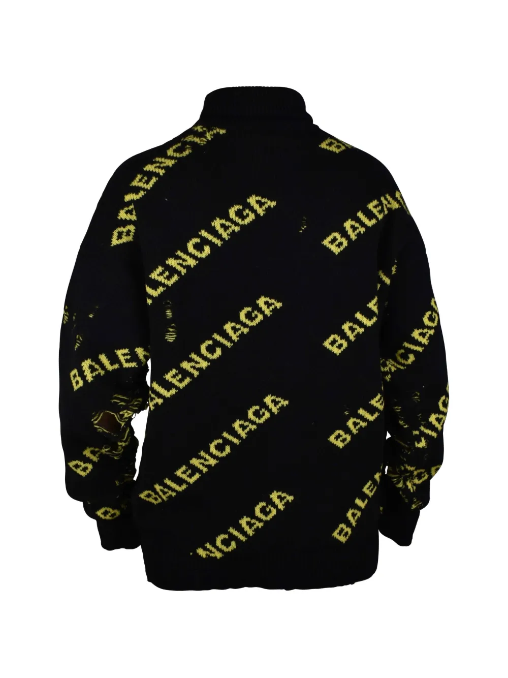 Balenciaga Coltrui met logo Zwart