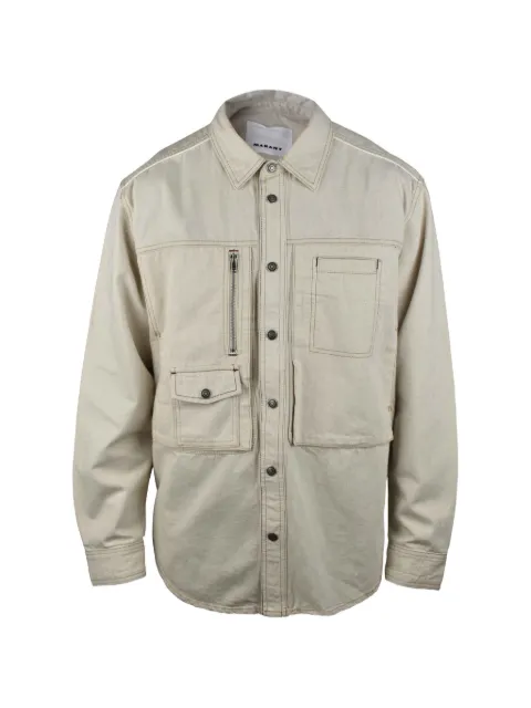 MARANT exposed seams denim jacket
