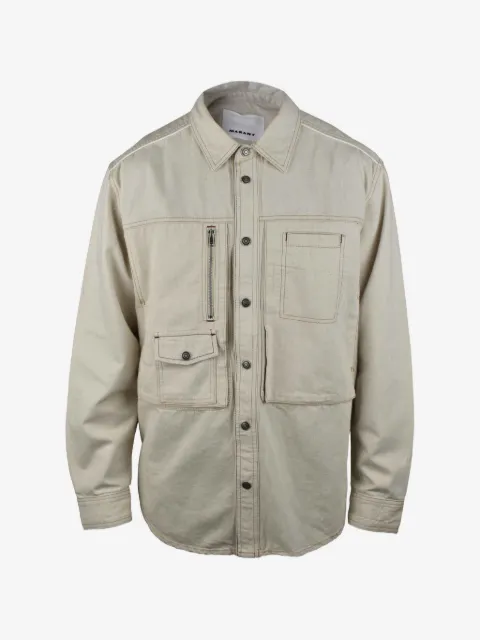 MARANT exposed seams denim jacket