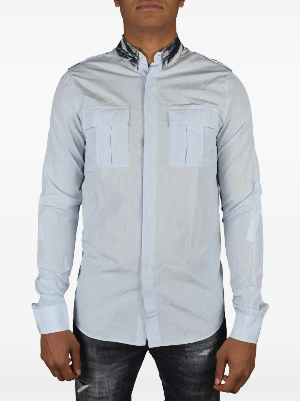 Balmain Denim overhemd Blauw