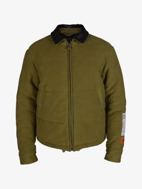 Heron Preston стеганая куртка с контрастным воротником
