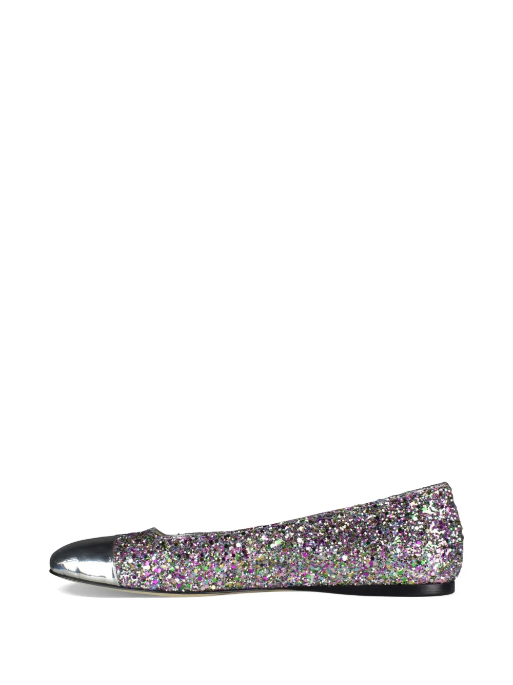 Jimmy Choo Watson sequin-embellished ballet flats Paars
