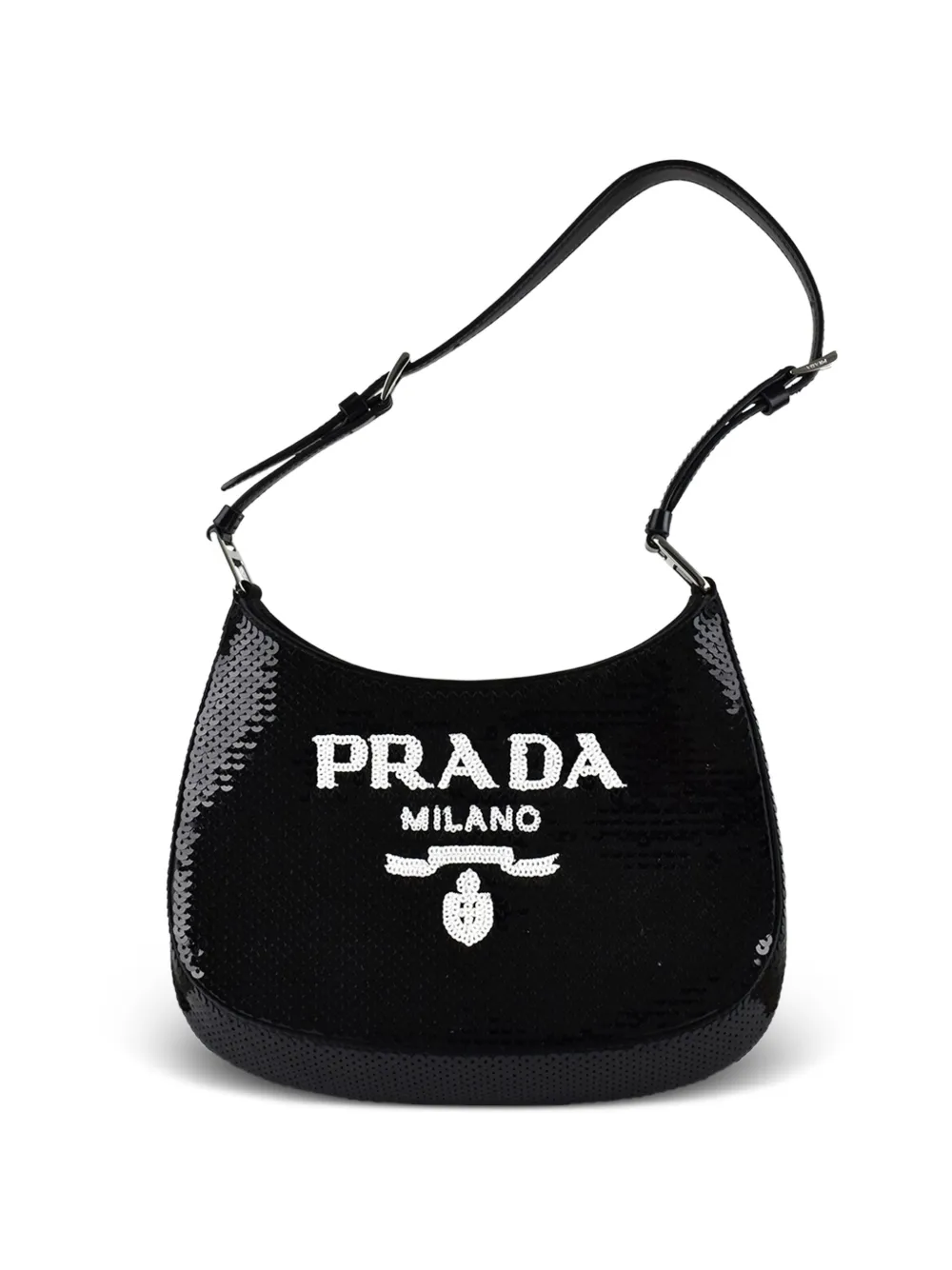 Prada Borsa tote con paillettes - Nero