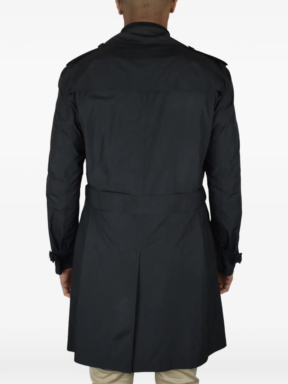 Valentino Garavani Trenchcoat met ceintuur en knoopsluiting Zwart