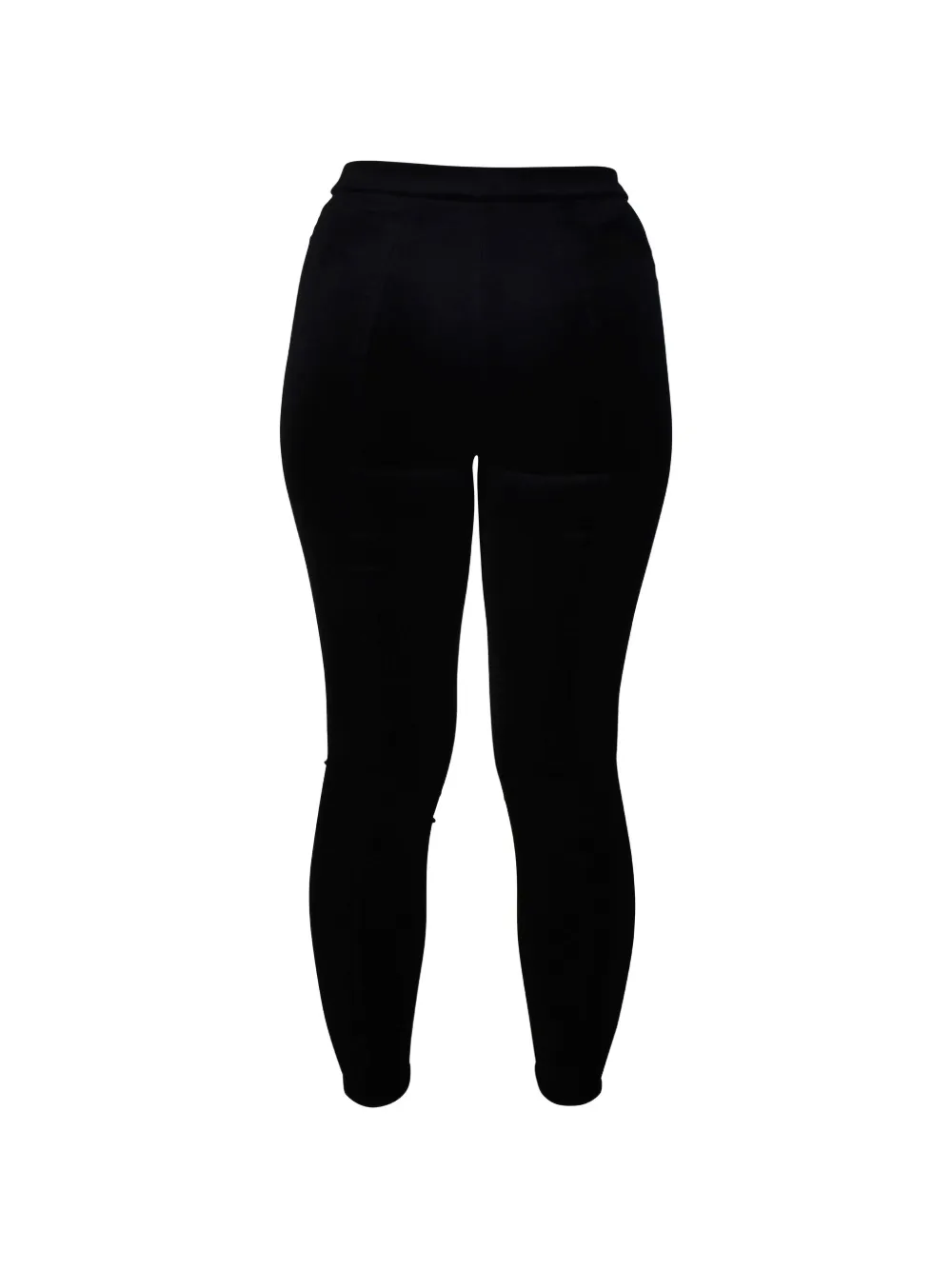Saint Laurent Hose in Samtoptik - Schwarz