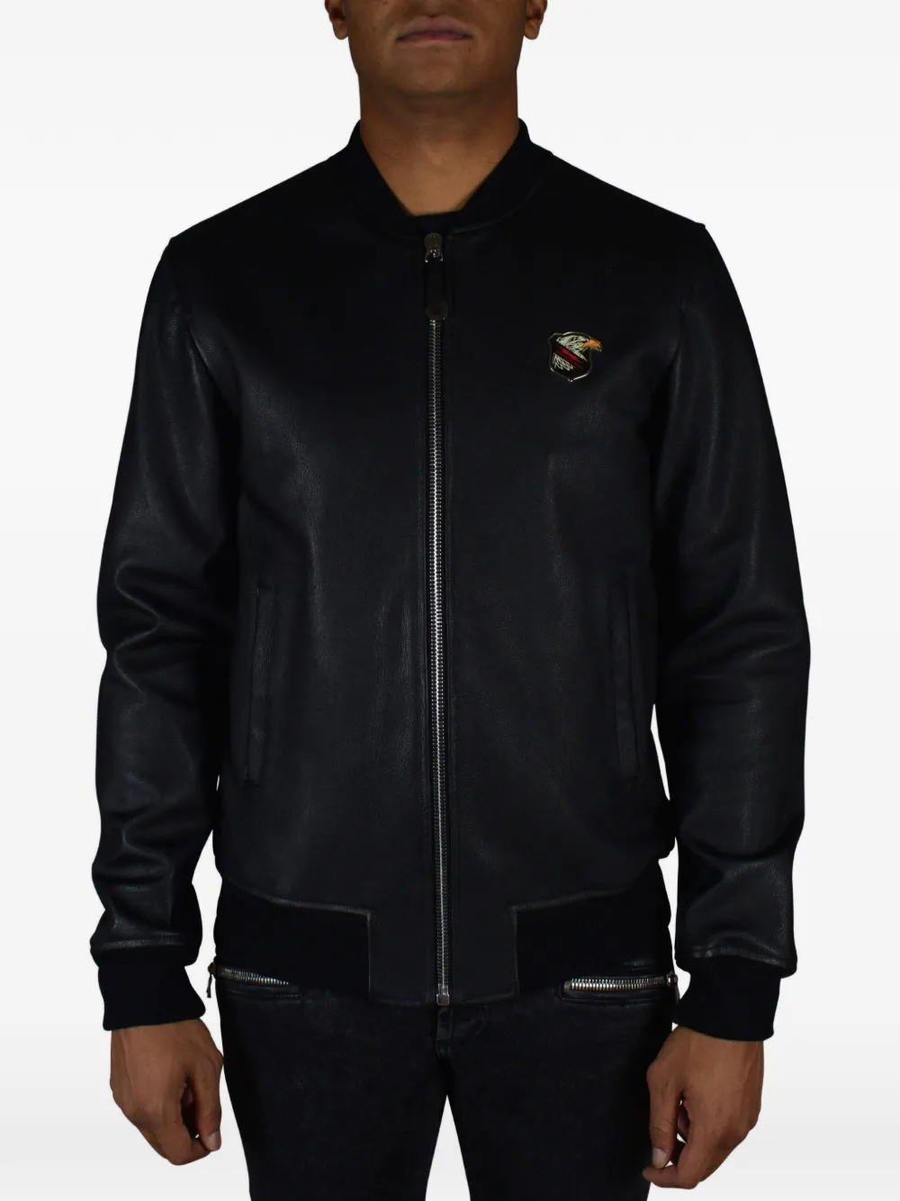 Philipp Plein Bomberjack met rits Zwart