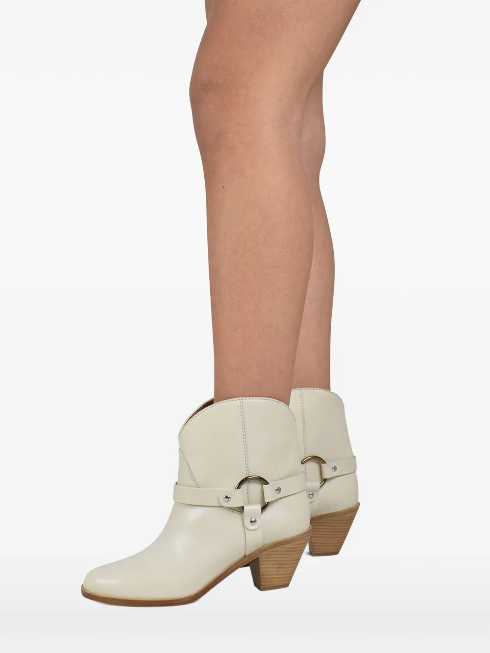 Francesco Russo Santiag Leather Boots In Multi