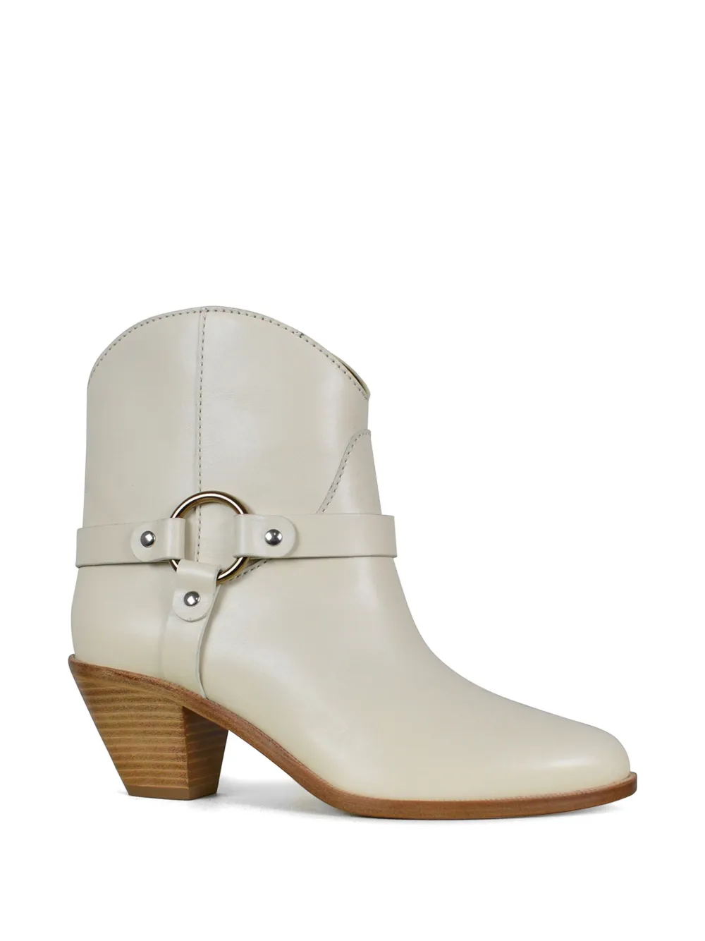 Francesco Russo Santiag Leather Boots In Multi