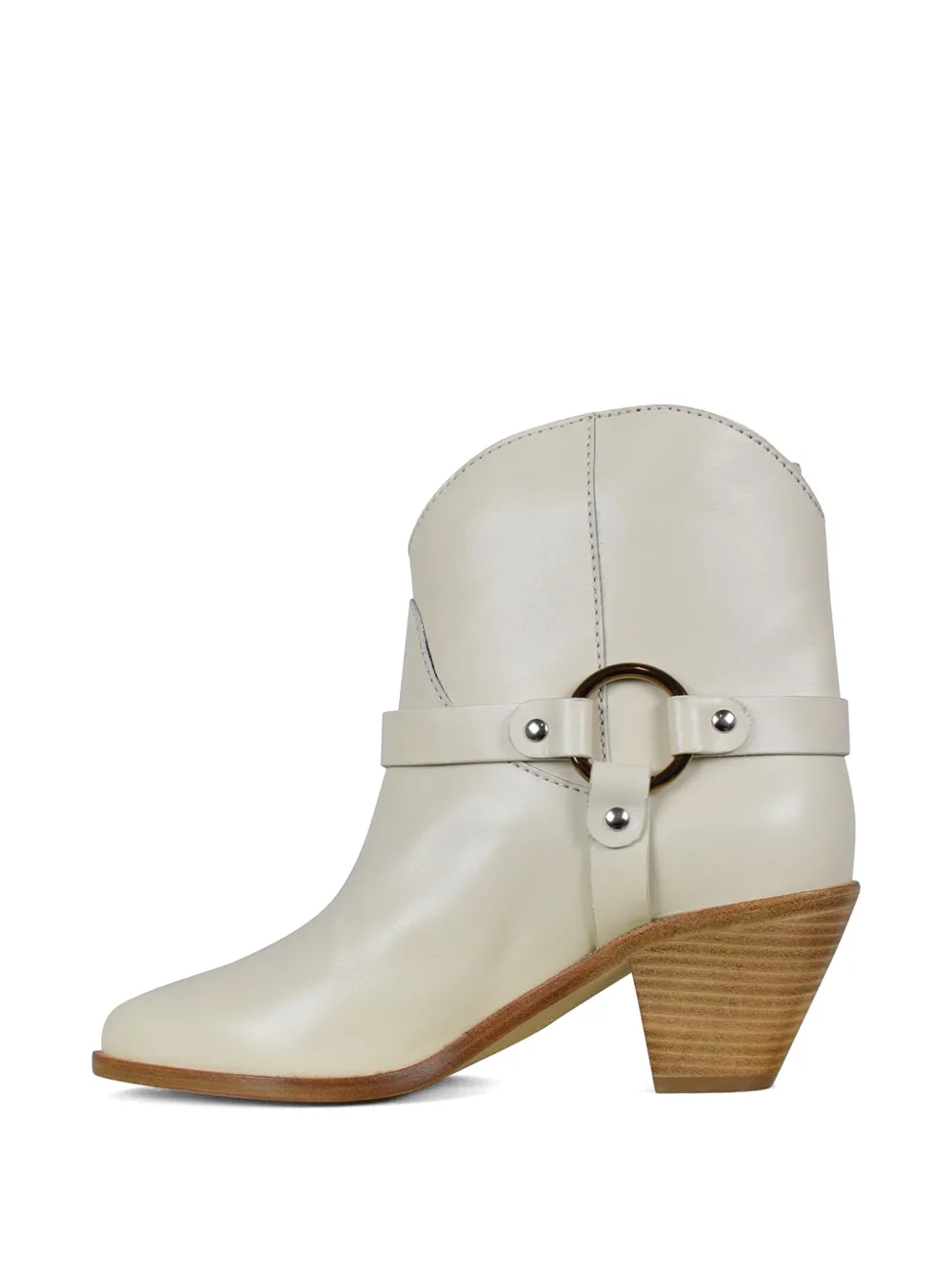 Francesco Russo Santiag Leather Boots In Multi