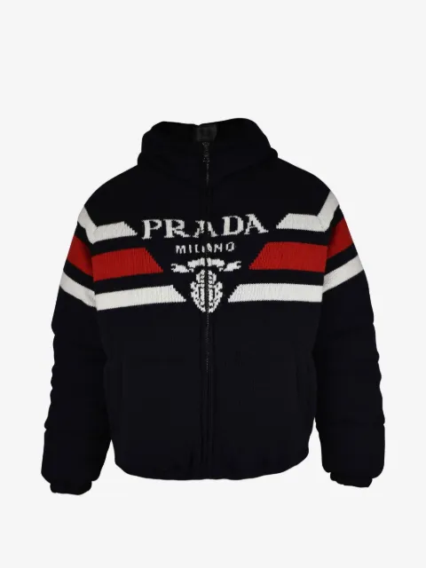 Prada logo-embellishment padded jacket