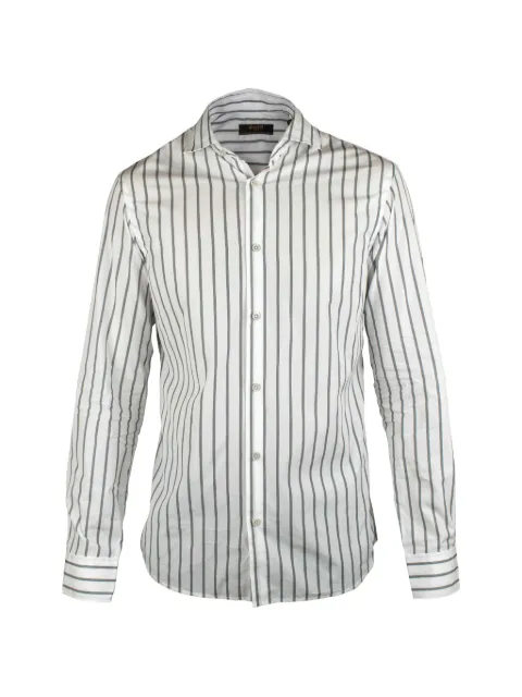 Moorer striped-pattern shirt