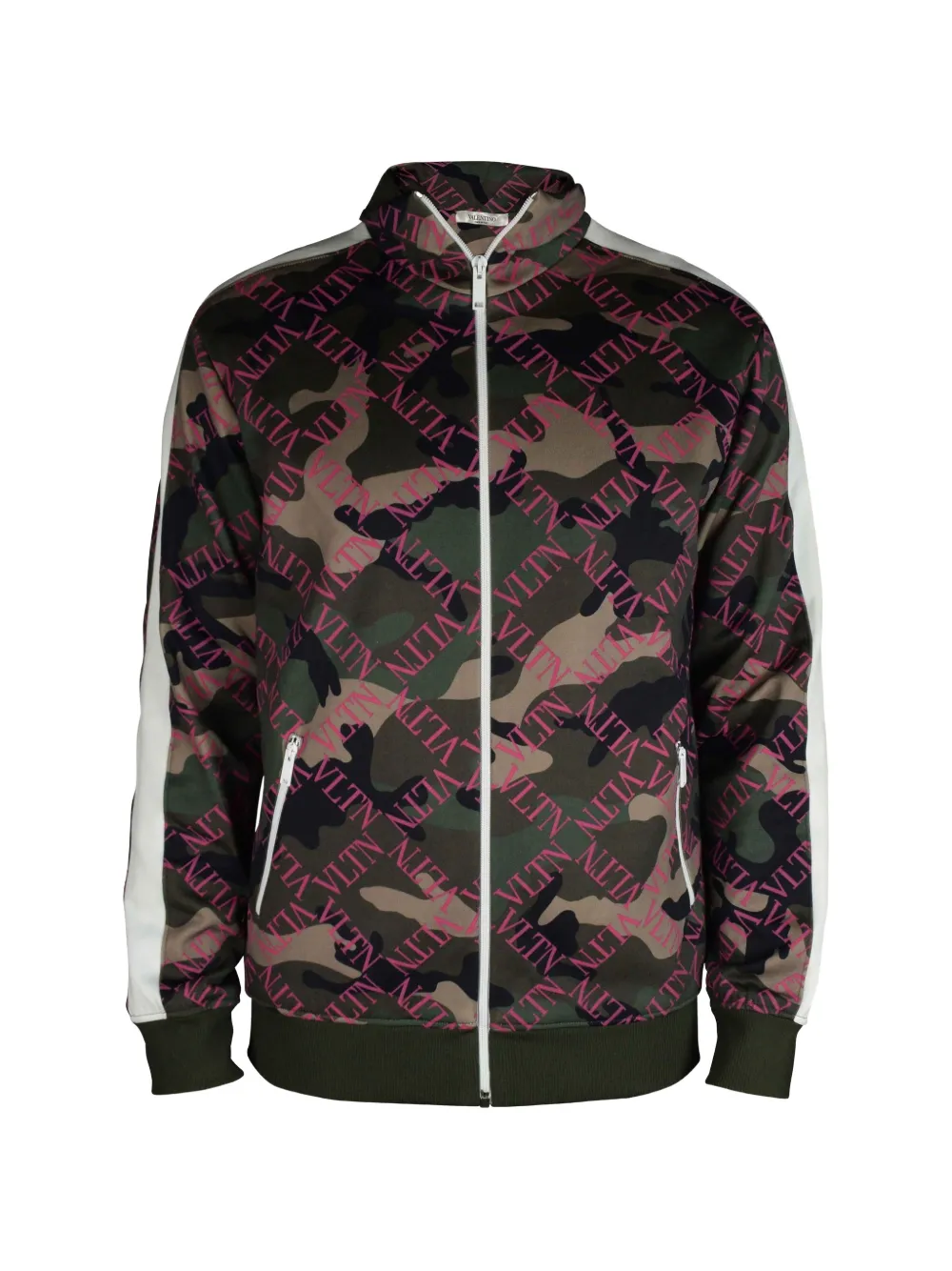Valentino Garavani Sweatshirt mit Logo-Print - Grün