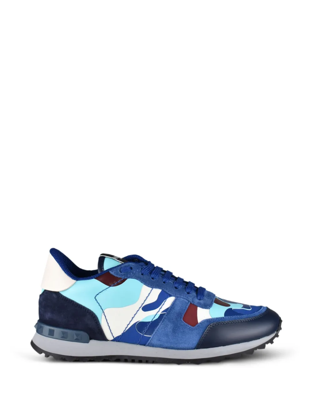Valentino Garavani Rockrunner camouflage-print sneakers - Blue