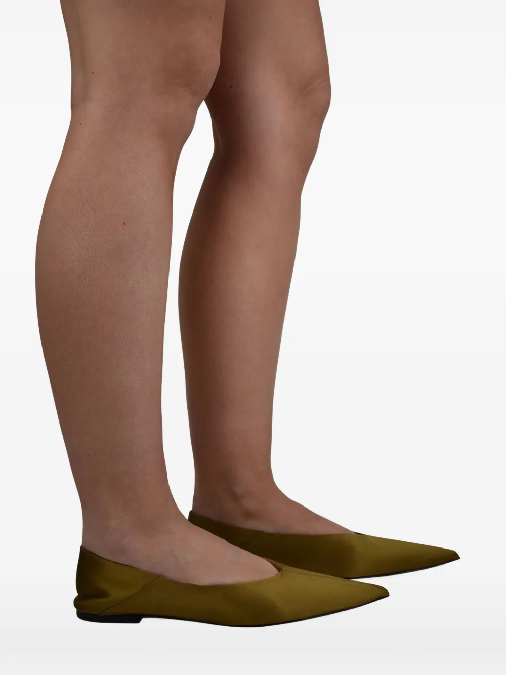 Saint Laurent Muiltjes met puntige neus Groen