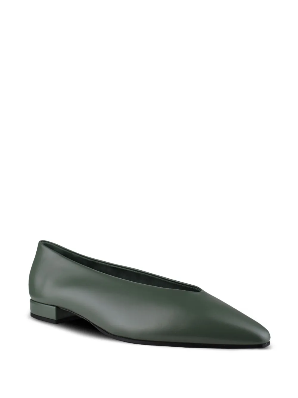 Loro Piana Rebecca pointed-toe ballet flats Groen