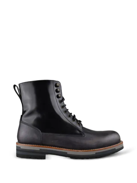 Dolce & Gabbana Bota cano curto de couro