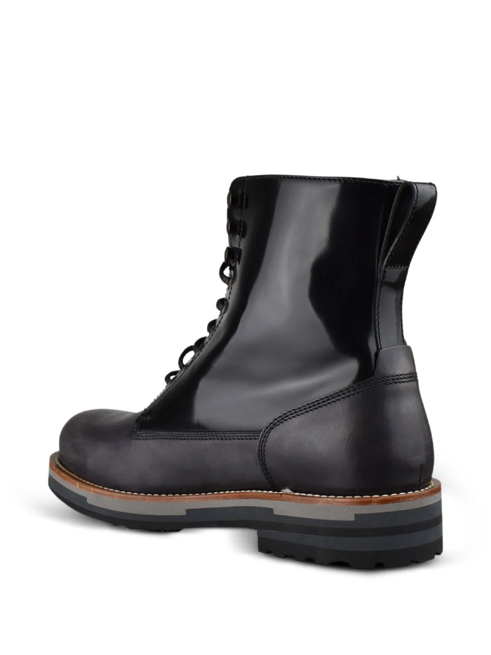 Dolce & Gabbana lace-up leather ankle boots Zwart