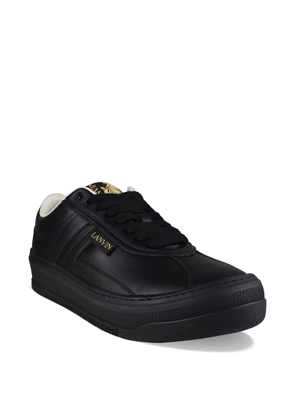 Lanvin Leren sneakers Zwart