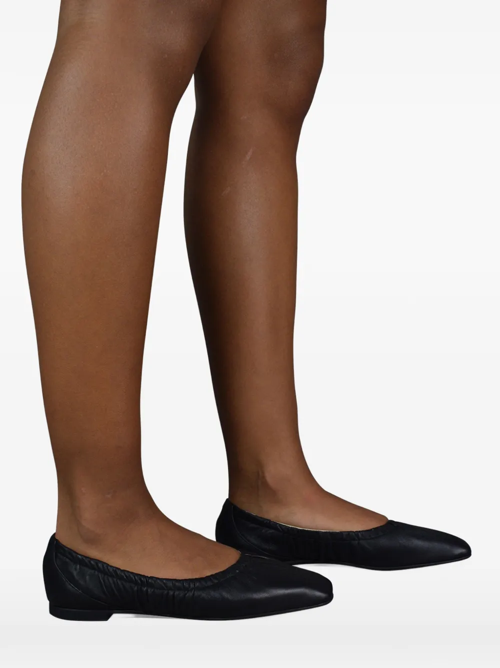 Jimmy Choo Ballerina's met elastische vierkante neus Zwart