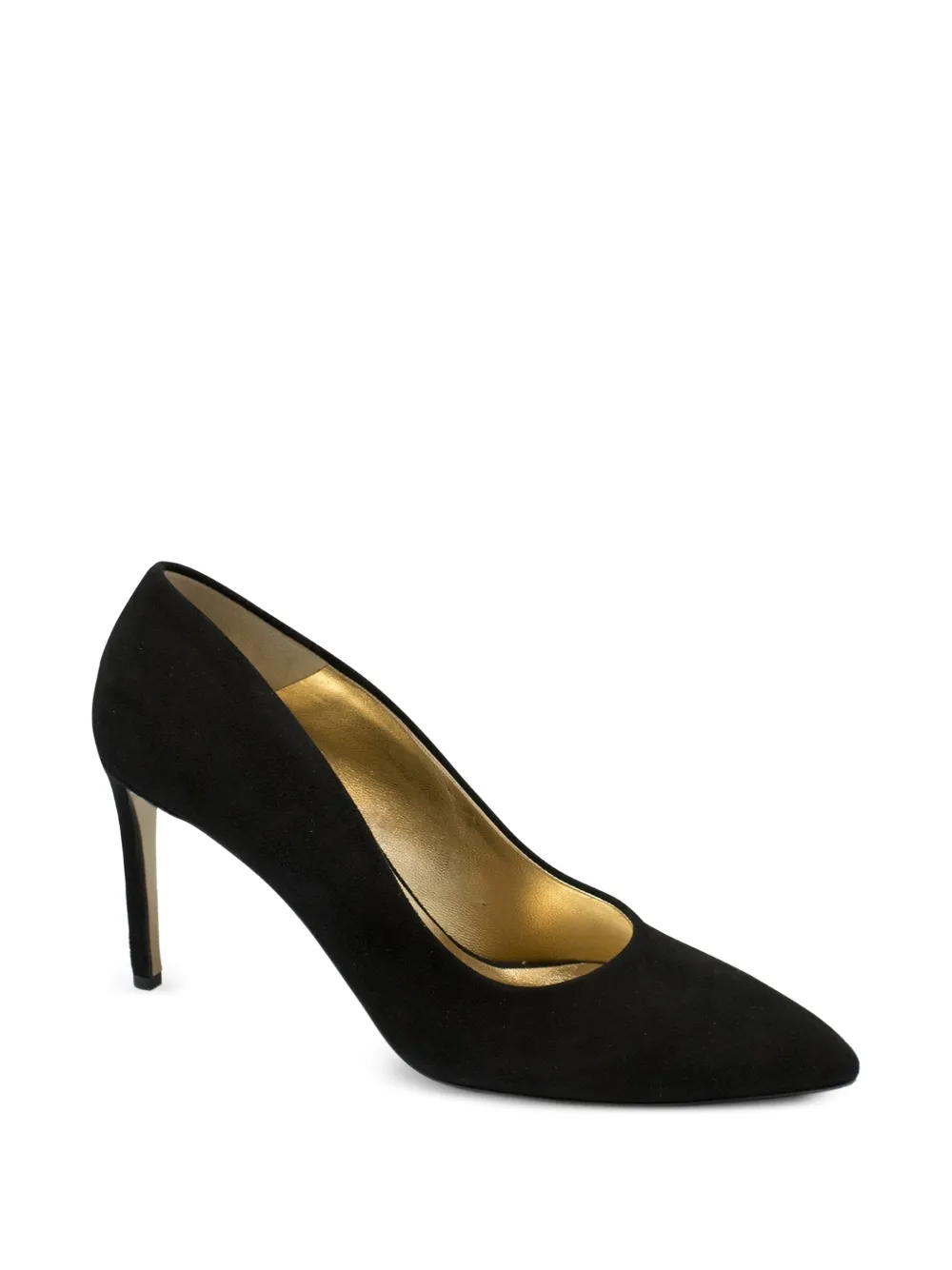 Walter Steiger Suède pumps met hak Zwart